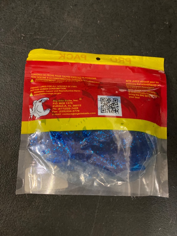 Photo 1 of Big Bite Baits 4" Fighting Frog Sapphire Blue (25 Pack)
