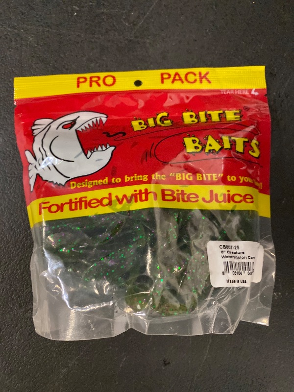 Photo 1 of Big Bite Baits 4" Creature Watermelon Candy (25 Pack)