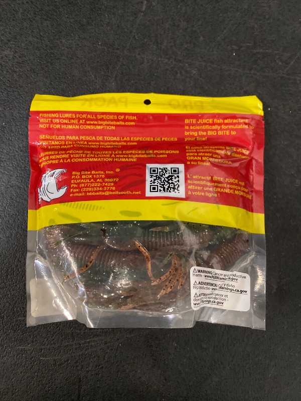 Photo 1 of Big Bite Baits Craw Tube Watermelon Seed Pumpkin 4" (25 Count)