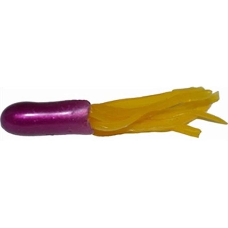 Photo 1 of Big Bite Baits 1.5 Crappie Tube 10-Pack Purple/Yellow