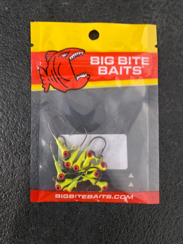 Photo 1 of Big Bite Jig Two Color Double Eye 1/32 oz. (10 Count)