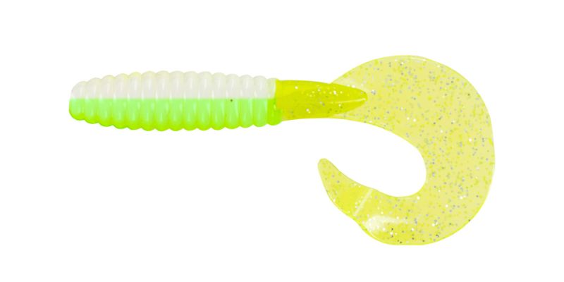 Photo 1 of Big Bite Baits 3" Fat Grub, Lemon Meringue 10/pk