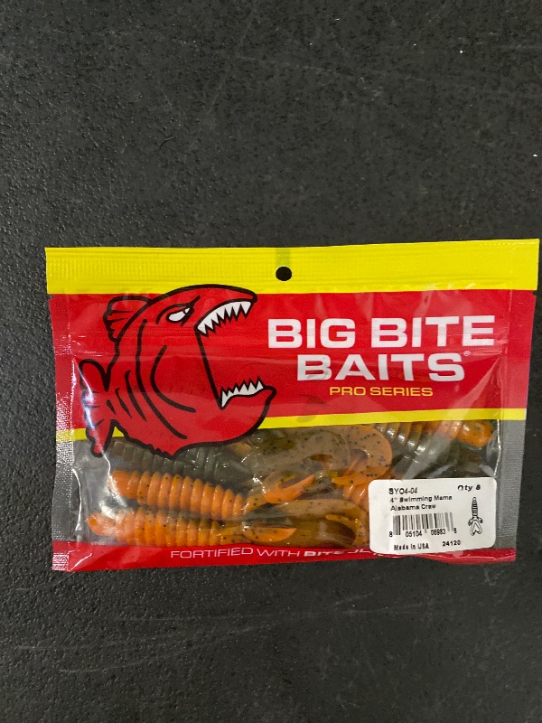 Photo 1 of Big Bite Baits 2" Alabama Craw Swimming Mama, 100 Count