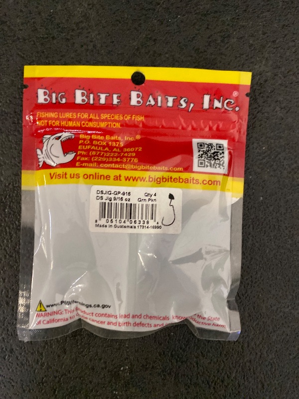 Photo 1 of Big Bite Baits DS-Jig Worm Jighead 9/16 oz. 4 Count