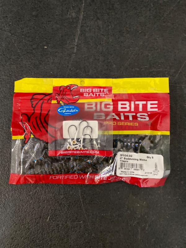 View 4 of Big Bite Baits Vertex Jighead (4 Pk) 1/32 oz. 4 Count + Big Bite Baits Swimming Mama ,Tilapia, 4", 8 Count