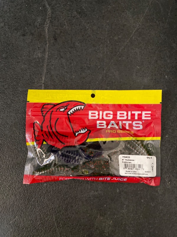 Photo 1 of Big Bite Baits YoMama Soft Plastic Creature Bait (Politician , 4" , 8 Count)