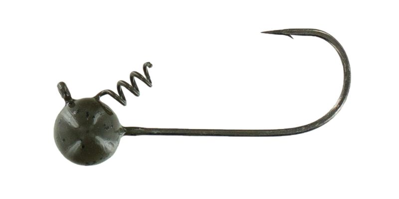 Photo 1 of Big Bite Baits Magnum Fintwist Wacky Jighead 3/4 oz., Green Pumpkin, 3 Pack