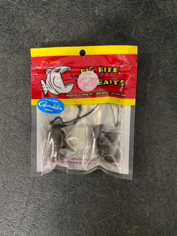 View 2 of Big Bite Baits Swing Head Jighead Green Pumpkin, 3/4 oz, 4 Count