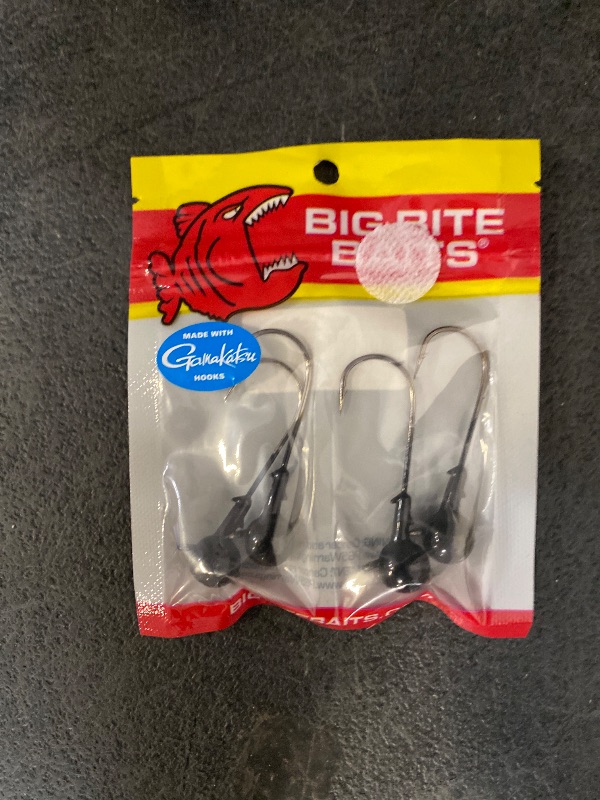 Photo 1 of Big Bite Baits Finesse Worm Round Ball Jighead 3/8 oz. 4 Pack