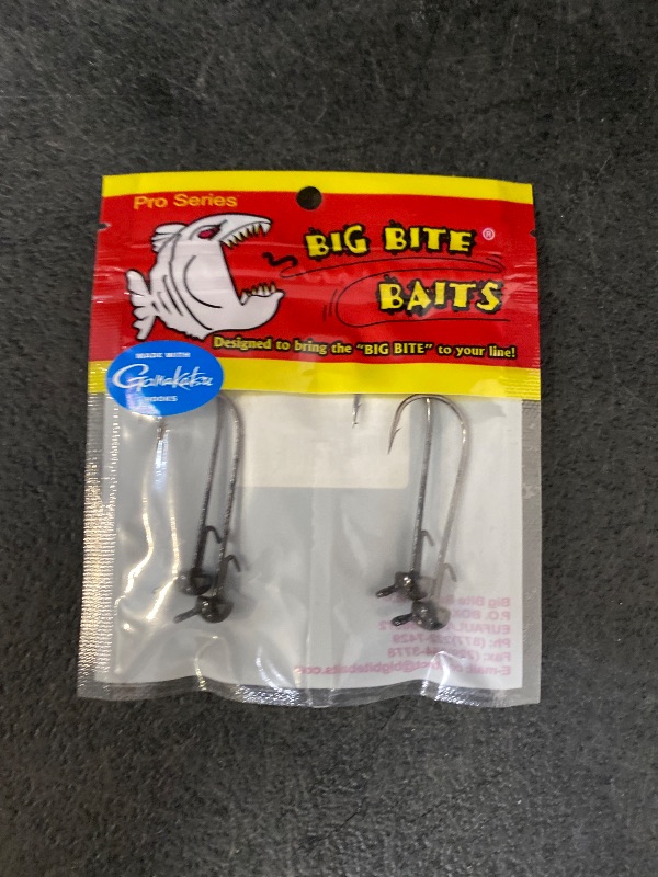 Photo 1 of Big Bite Baits Limit Maker Jig Head Color Green Pumpkin ,1/16 Oz , 4 Pack