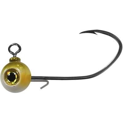 Photo 1 of Big Bite Baits Pendulate Round Ball Jighead 1/8 oz, Shore Minnow, 3 Pack