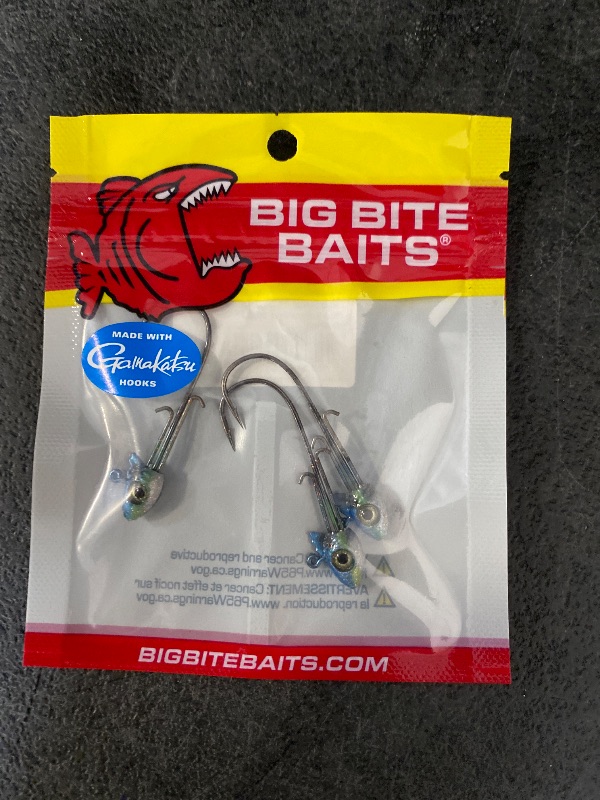 Photo 1 of Big Bite Baits Tru-X Swimmer Heads (3 Pk) , SS Shad, 3 Pack