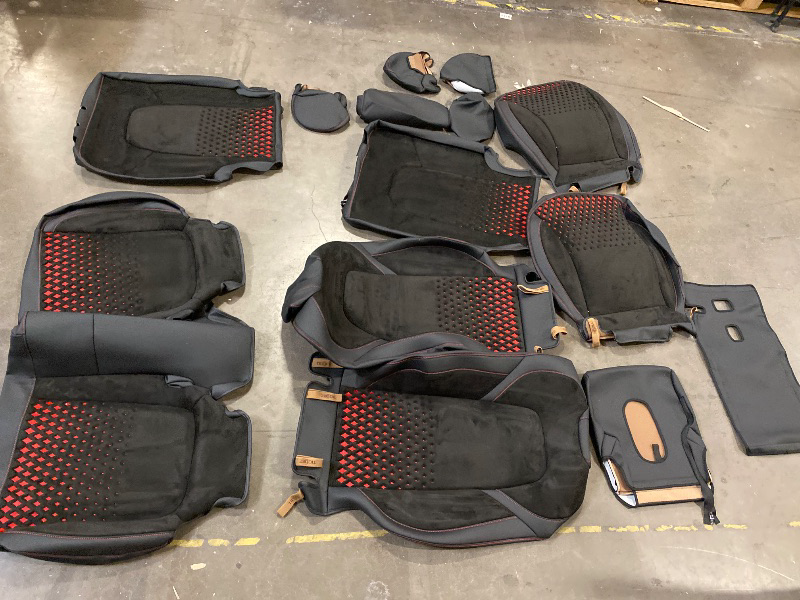 Photo 1 of Tesla Model 3 Seat Covers NAPPA Leather Suede All-Inclusive Breathable Seat Protector Full Set