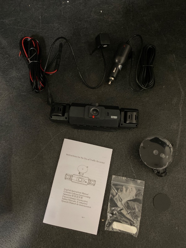 Photo 1 of 4 Channel Dash Cam Front and Rear Cabin, 360° Dash Camera ?Night Vision 8 IR Lamps Dash Camera for Cars, 5G WiFi for Download, G-Sensor, 24H/7 Parking Mode with 64GB Card,Support 256 GB Max