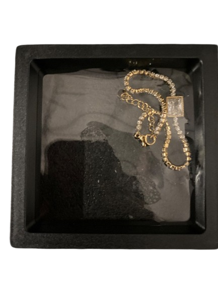 Photo 1 of 8" Length 3" Diameter Tennis Checkered Zircon Bracelet