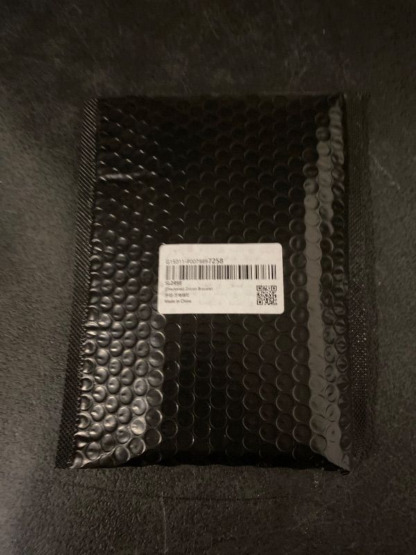 Photo 1 of 8" Length 3" Diameter Tennis Checkered Zircon Bracelet