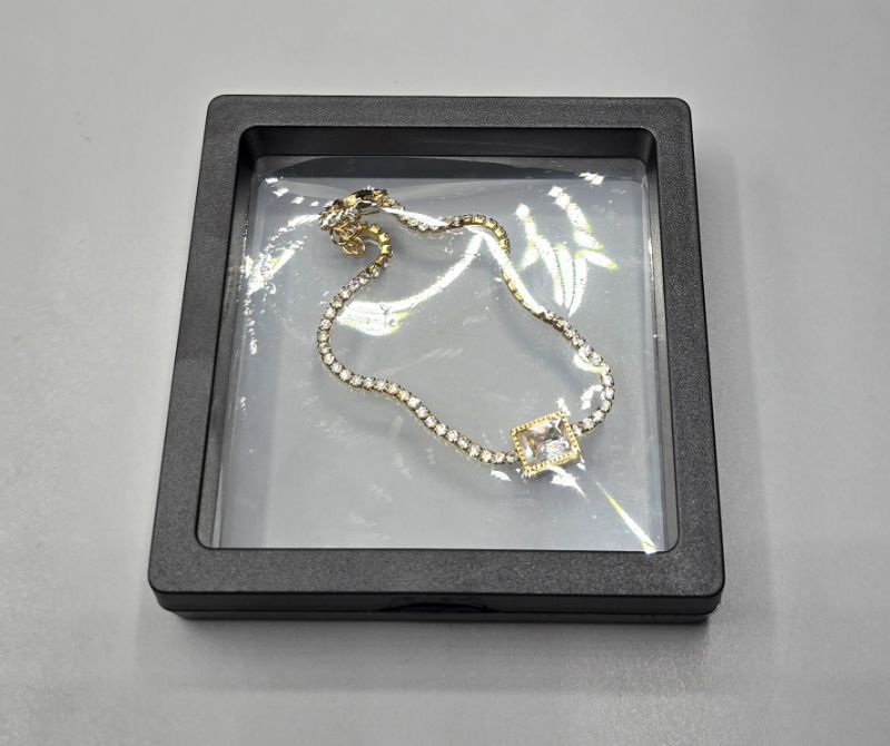 Photo 6 of 8" Length 3" Diameter Tennis Checkered Zircon Bracelet