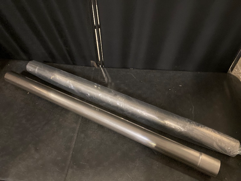 Photo 1 of 2 Pack Universal Exhaust Pipe Tube 3" x 48" Length Stainless Steel Tailpipe Exhaust Muffler Straight Pipe for Stainless Steel Fit 3 Inch Exhaust System