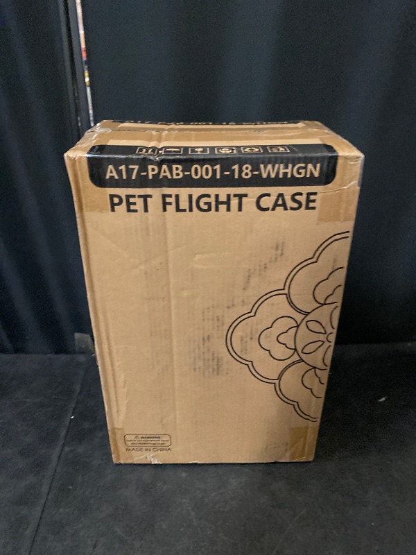 Photo 1 of 18" Hard-Sided Travel Pet Carrier for Small Dogs and Cats, Plastic Dog Carriers with 2-Door Top & Front Load, Ventilation, Security Lock, Cat Dog Carrier for Pet, up to 10lbs, Green