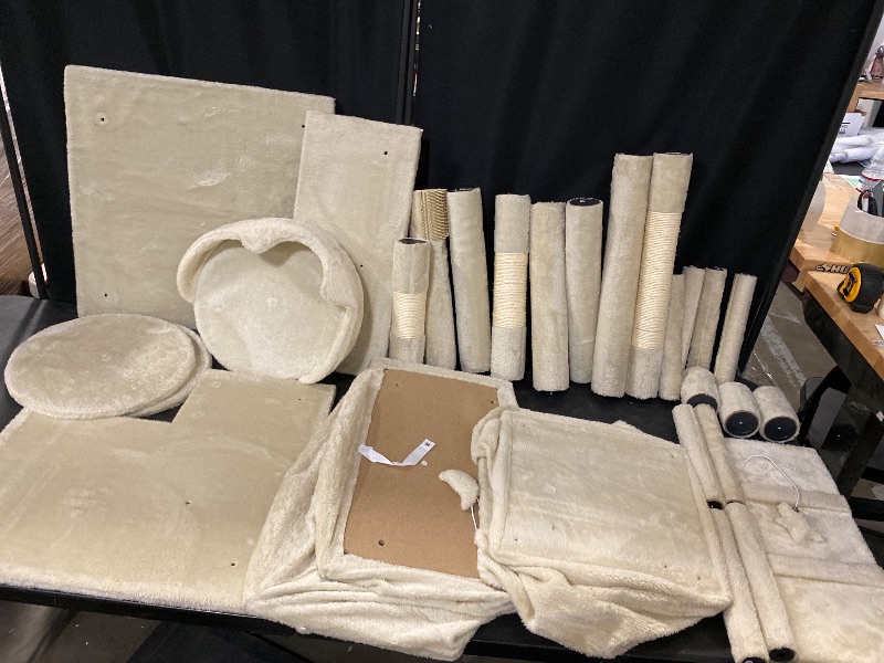 Photo 1 of Cat Tree, 70 Inch Cat Tree Tower with 2 Condo, Tall Cat Tower with Scratching Post, Cat Climbing Tower, Cat Tree for Indoor Cats, Beige