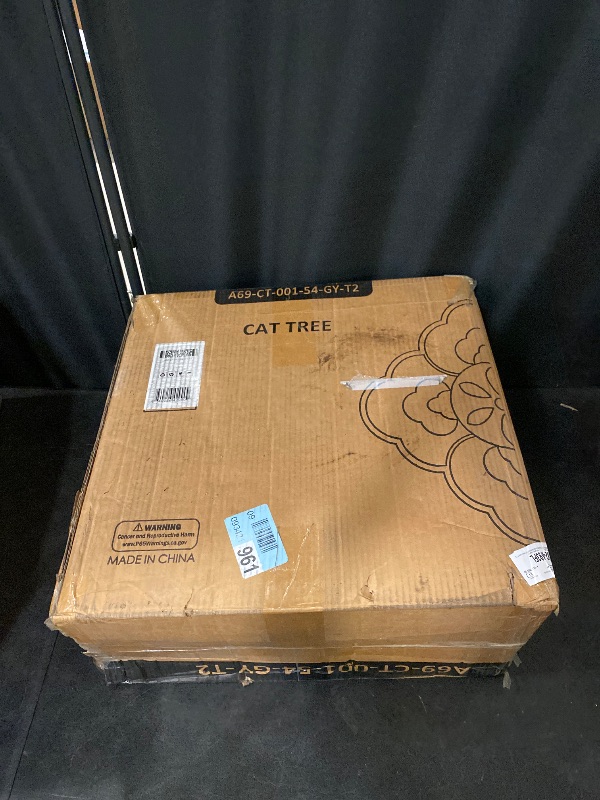 Photo 1 of 72 Inch Cat Tree Tower for Indoor Cats Large Adults, Cat Tower with Scratching Post, Multi Level Furniture Activity Center with Cat Condo Pet Play House, Light Grey