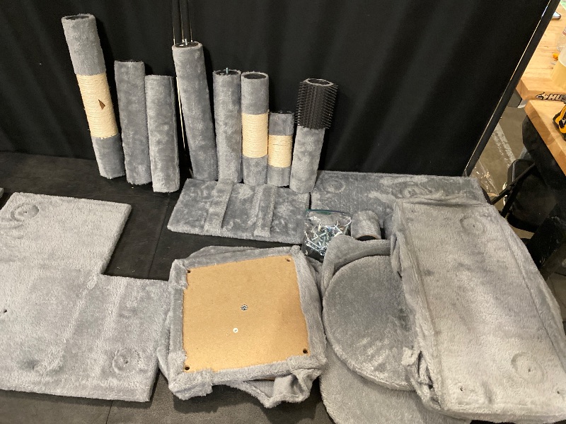 Photo 1 of 72 Inch Cat Tree Tower for Indoor Cats Large Adults, Cat Tower with Scratching Post, Multi Level Furniture Activity Center with Cat Condo Pet Play House, Light Grey