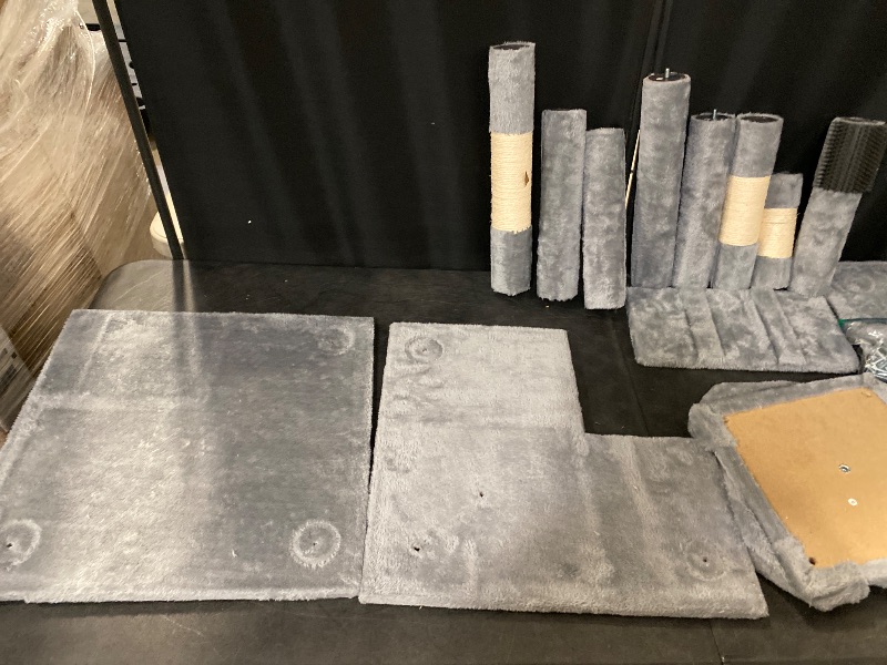 Photo 1 of 72 Inch Cat Tree Tower for Indoor Cats Large Adults, Cat Tower with Scratching Post, Multi Level Furniture Activity Center with Cat Condo Pet Play House, Light Grey