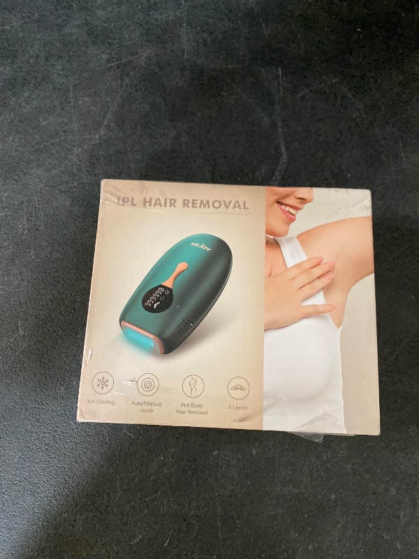 Photo 1 of Sejoy IPL Laser Hair Removal Device With Cooling System, Painless Whole-Body Hair Removal Ice Point Hair Removal Device, Green