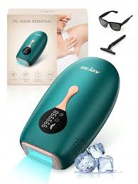 Photo 1 of Sejoy IPL Laser Hair Removal Device With Cooling System, Painless Whole-Body Hair Removal Ice Point Hair Removal Device, Green