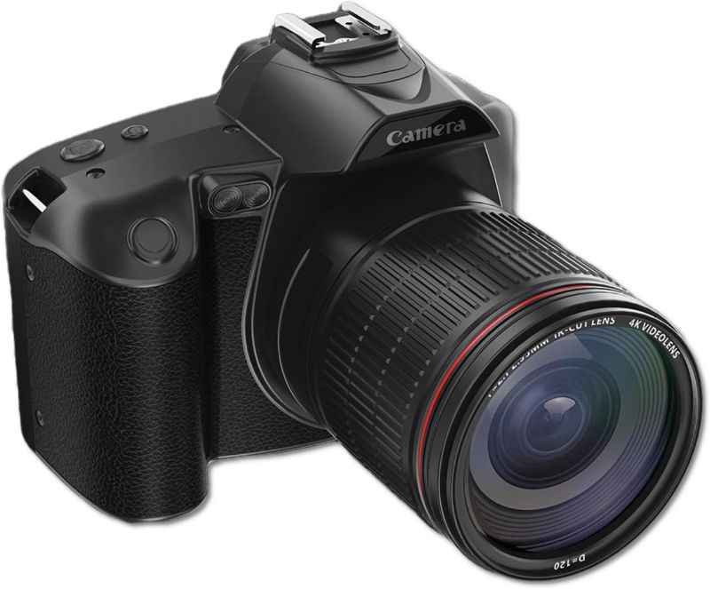 Photo 1 of 4K Vlogging Camera for, 3 Inch 64MP HD Night Vision Digital Camera for Photography with, 16X Digital Zoom Camcorders Video Camera with Dual Cameras