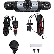 Photo 1 of 4 Channel Car Dashcam, Front Rear Interior Camera System with 1080P Resolution, Parking Monitor and WiFi Connection for Vehicle Security and Accident Evidence