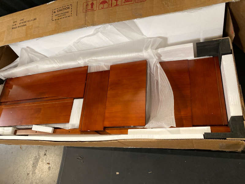 Photo 1 of 55" Solid Wood 7-Drawer Dresser with Power Outlet & USB Ports, Mid-Century Modern Pine Wood Chest of Drawers, Large Storage Cabinet for Bedroom/Living Room/Hallway, Caramel Red