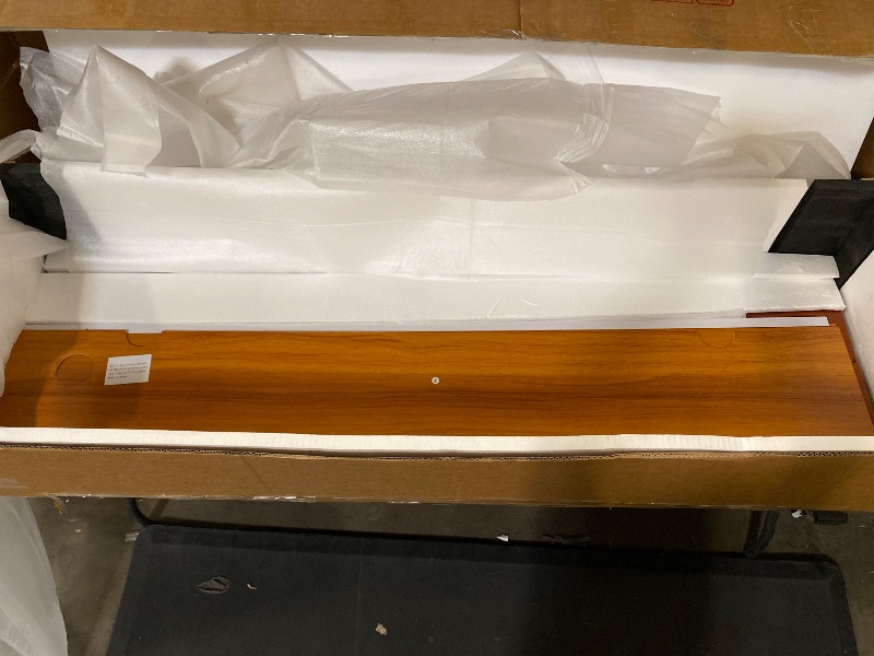 Photo 1 of 55" Solid Wood 7-Drawer Dresser with Power Outlet & USB Ports, Mid-Century Modern Pine Wood Chest of Drawers, Large Storage Cabinet for Bedroom/Living Room/Hallway, Caramel Red