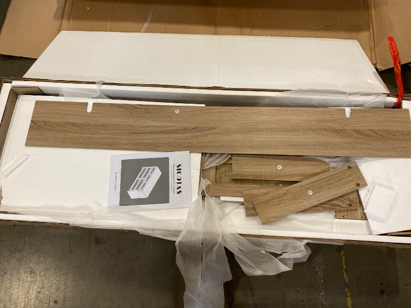 Photo 1 of 7 Drawer Dresser for Bedroom, 57" Wide Rattan Dressers, Large Chest of Drawers for Bedroom, Dresser TV Stand, Boho Closet Organizer (Reclaimed Light Oak, 7 Drawers (1 pc))