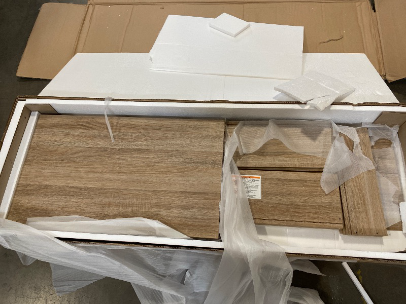 Photo 1 of 7 Drawer Dresser for Bedroom, 57" Wide Rattan Dressers, Large Chest of Drawers for Bedroom, Dresser TV Stand, Boho Closet Organizer (Reclaimed Light Oak, 7 Drawers (1 pc))