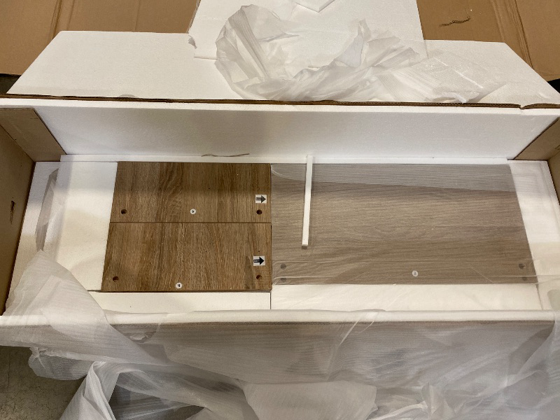 Photo 1 of 7 Drawer Dresser for Bedroom, 57" Wide Rattan Dressers, Large Chest of Drawers for Bedroom, Dresser TV Stand, Boho Closet Organizer (Reclaimed Light Oak, 7 Drawers (1 pc))