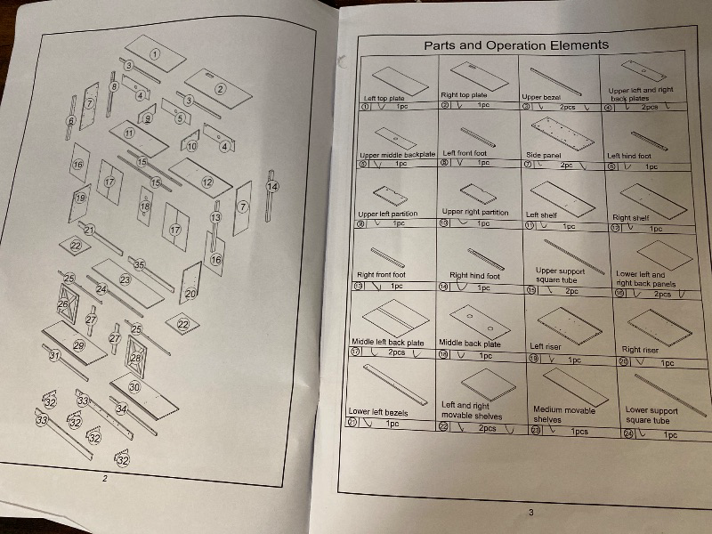 Photo 1 of 4 Layer Farmhouse Coffee Bar Cabinet With Power Outlet & LED Light, 57" Barn Door Buffet Cabinet Kitchen Storage With Adjustable Shelves(Brown)
