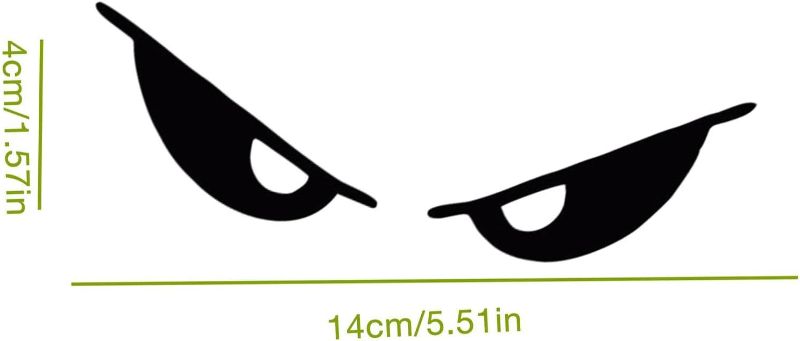 Photo 1 of Helmets EyeStickers - Reflective Motorcycle Eye Decals, Helmet Body Decorative Stickers, High Visibility Design Sticker, Motorcycle Helmets Eye Stickers | Universal Adhesive Decals for Cars Mo

