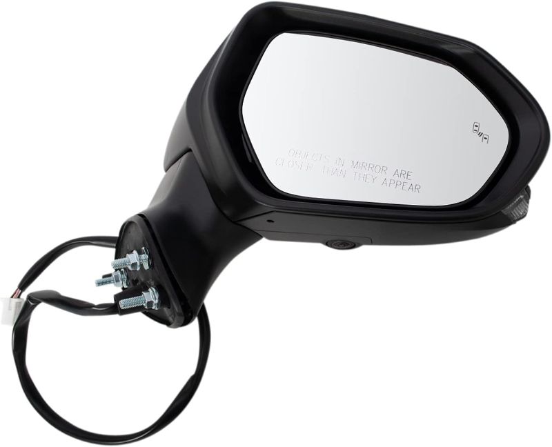 Photo 1 of TRQ Passenger Side Mirror Power Heated Paint to Match with Blind Spot Indicator Side View Camera Compatible with 2018-2021 Toyota Camry TO1321411 87910-06850