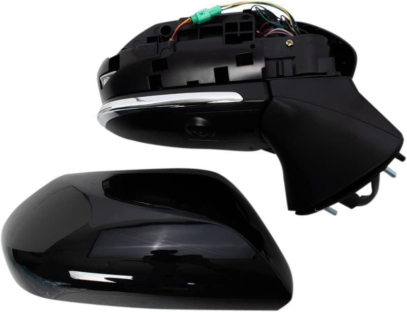 Photo 1 of TRQ Passenger Side Mirror Power Heated Paint to Match with Blind Spot Indicator Side View Camera Compatible with 2018-2021 Toyota Camry TO1321411 87910-06850
