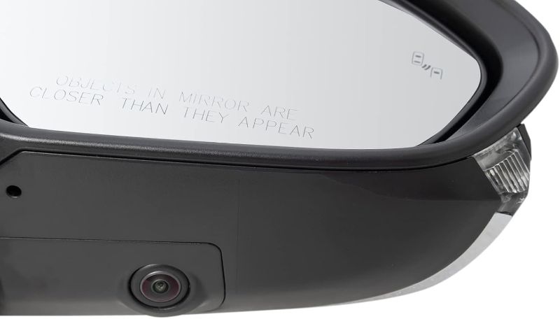 Photo 1 of TRQ Passenger Side Mirror Power Heated Paint to Match with Blind Spot Indicator Side View Camera Compatible with 2018-2021 Toyota Camry TO1321411 87910-06850
