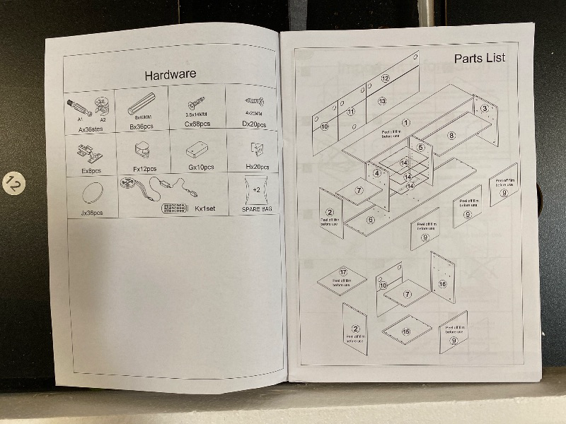 Photo 1 of Modern high gloss TV stand with RGB LED, Black