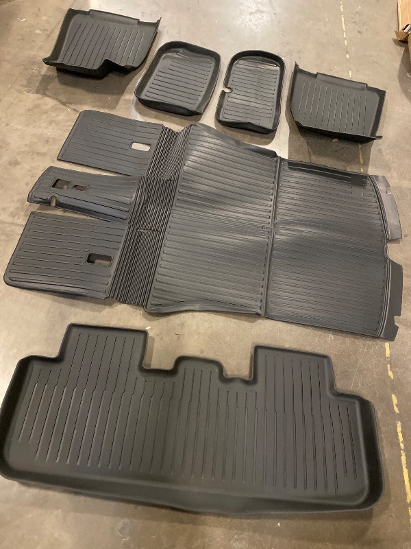 Photo 1 of SUPER LINER Tesla Model Y Floor Mats 2025 2026 | Custom Fit All-Weather 9-Piece Set TPE Material| Model Y Juniper Floor Mats Back Seat Protector,Cargo Liner, Trunk & Interior Accessories 5-seat