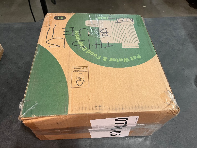 Photo 1 of Gardner Pet Automatic Gravity Cat Food Feeder and Water Dispenser Stainless Steel Two-in-One Set Large Capacity Dispenser for Pets Dogs, Puppies, Kittens-(0.8 Gallons x 2)
