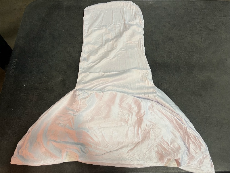 Photo 1 of Craft And Party 10 Pack White Spandex Folding Chair Covers, Stretch Polyester Slipcovers for Wedding, Party & Dining Chairs – Flat Front Design, Universal Fit
