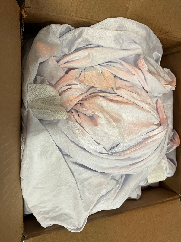 Photo 1 of Craft And Party 30 Pack White Spandex Folding Chair Covers, Stretch Polyester Slipcovers for Wedding, Party & Dining Chairs – Flat Front Design, Universal Fit
