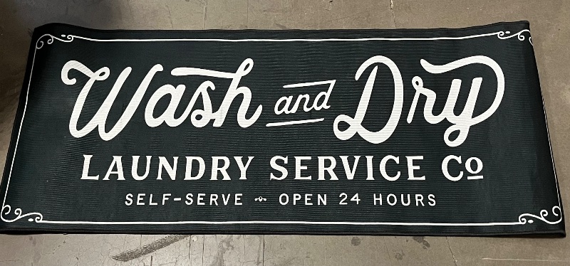 Photo 1 of ANNA QUEEN Laundry Runner Mat – 20x48 Inch Non-Slip Floor Protector for Laundry Room, Durable & Easy to Clean, Machine Washable, Soft & Stylish Design