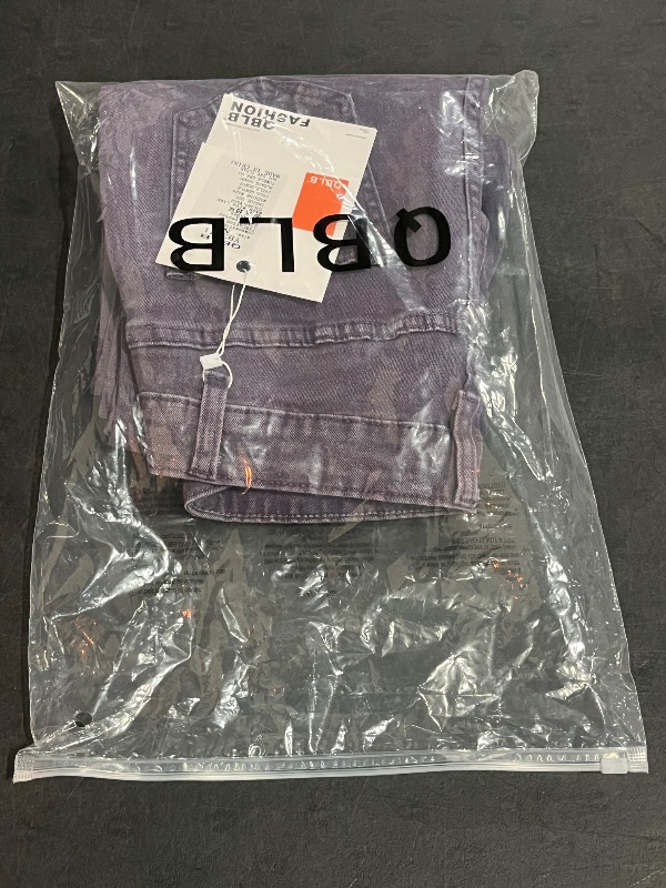 Photo 1 of (M) QBLB Fashion Womens Purple Denim Jeans 
