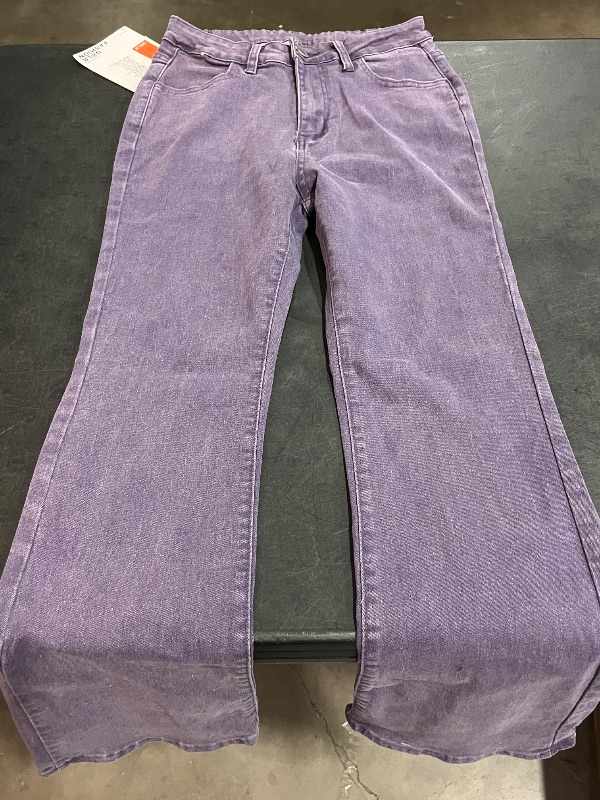 Photo 1 of (M) QBLB Fashion Womens Purple Denim Jeans 