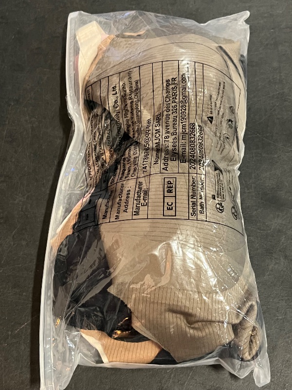 Photo 1 of (L) Super Firming Bra, Women's Ribbed Push Up Adjustable Wireless Bra, Wire-Free Non-Marking Skin-Friendly Push-Up Bras, 5 Pack
